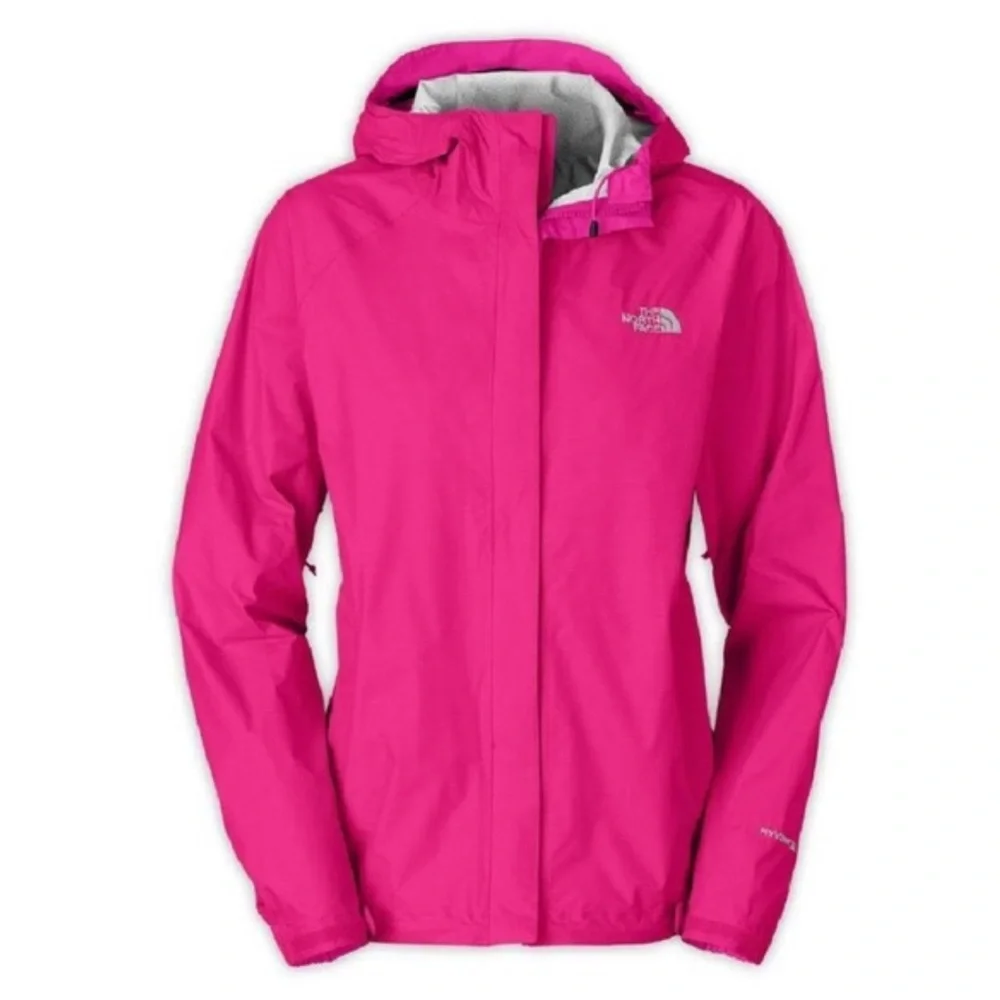 North Face Pink Rain Jacket womens size medium HyVent 2.5L